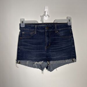 American Eagle Outfitters Hi-Rise Shortie Super Stretch Denim Jean Shorts Size 4